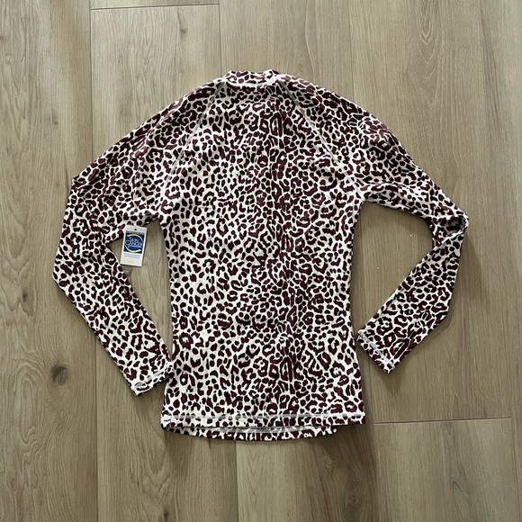 J. Crew Leopard Print Rash Guard - Picture 4 of 4